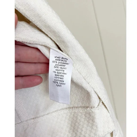 Cream Cropped Military Jacket - Picture 7 of 8